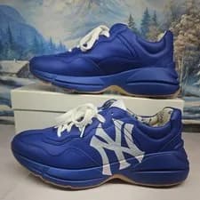 Gucci — Size 10 G (10.5-11 US) - Gucci Rhyton MLB Edition ' New York Yankees Blue ' — Sneaker — resale