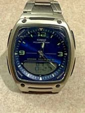 Casio — Casio Telememo 30 AW-81 Men Digital Wrist Watch Ana/Digi 3 Alarm 2747 World Time — Watch — resale