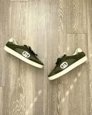 Gucci — Gucci G75 Olive Green Suede Guccissima Monogram Sneakers Men’s 10 UK 9 — Sneaker — resale
