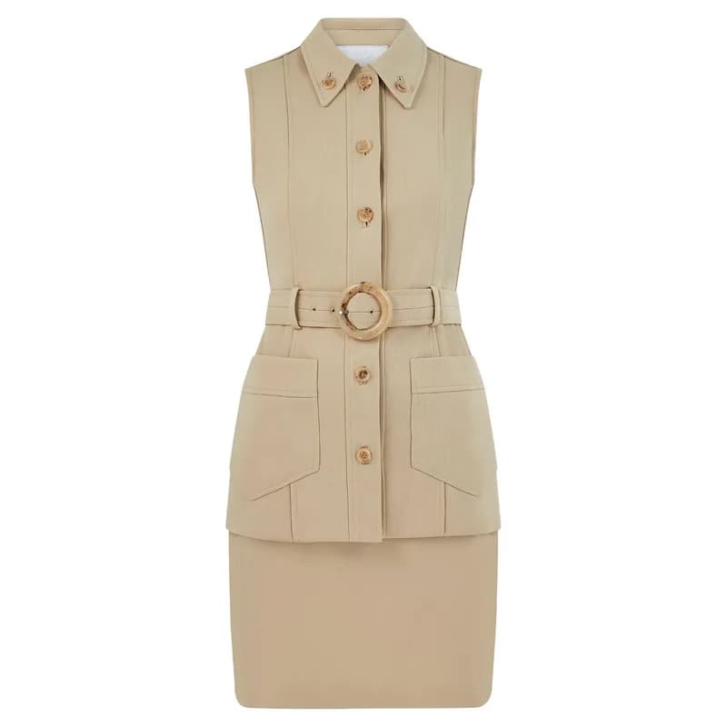 Herve Leger — 2008 Herve Leger Runway Documented Nude Bandage Maxi Dress — Designer Shoe — resale