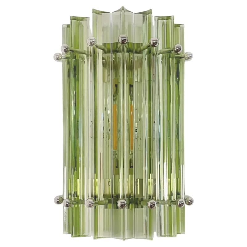 Quadriedri Murano Chandelier, 47 Multicolored Prisms