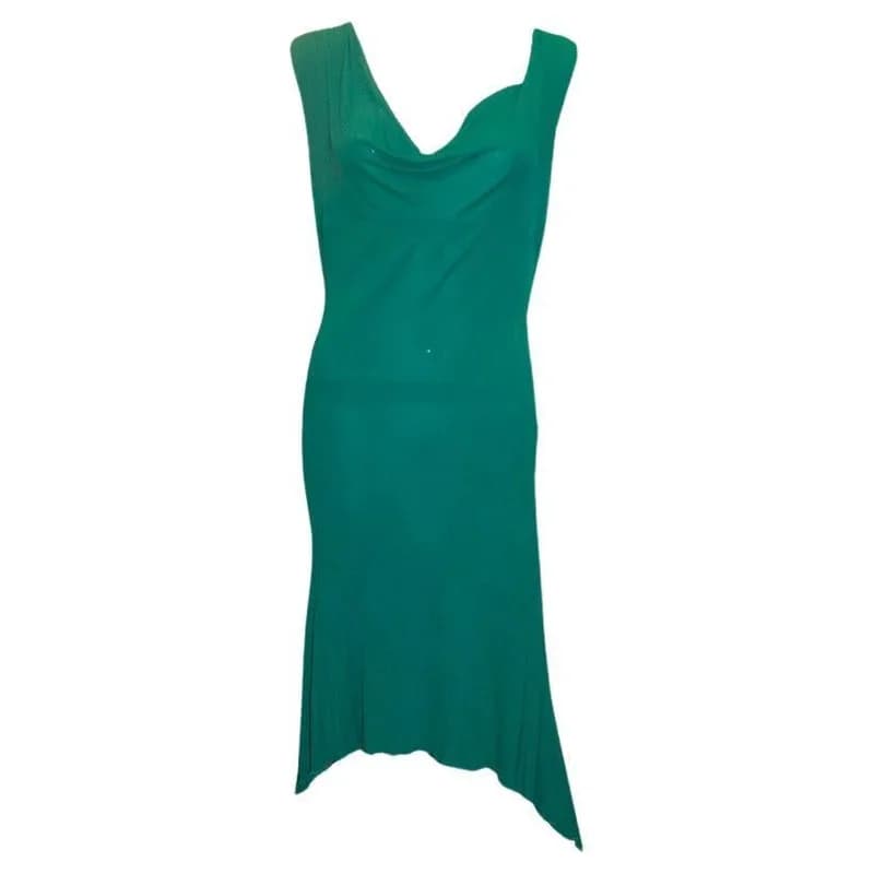Versace — Versace Emerald Green Dress — Designer Shoe — resale