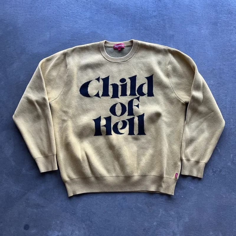 Supreme — Supreme "Child of Hell" Sweater — streetwear — resale
