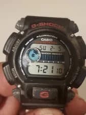 Casio — Casio G-Shock Digital Watch Mens Black Red Day Date 200M 3232 DW-9052..   ..#013 — Watch — resale