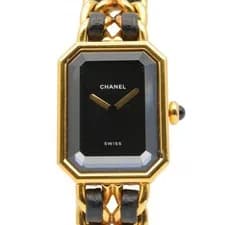 Chanel — CHANEL Premiere M Watch GP (Gold Plated) GP (Gold Plated) Leather Strap Ladies B — Watch — resale