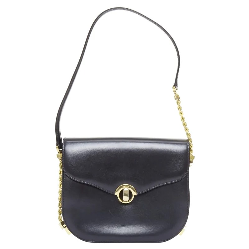 Bally — Bally Turnlock Chain Flap Box — Handbag — resale