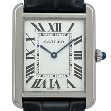 Cartier — Cartier Tank Solo SM WATA0028 White Stainless Steel From Japan — Watch — resale