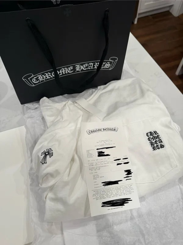 Chrome Hearts — 2025 New Hearts Shirt NYC Store — streetwear — resale