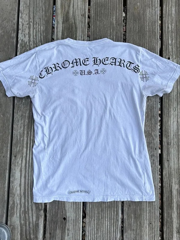 Chrome Hearts — Hearts USA Shoulder Logo T-shirt — streetwear — resale