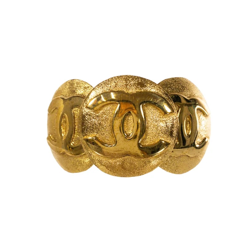 Chanel — Chanel Round CC Medallion Cuff — Jewelry — resale