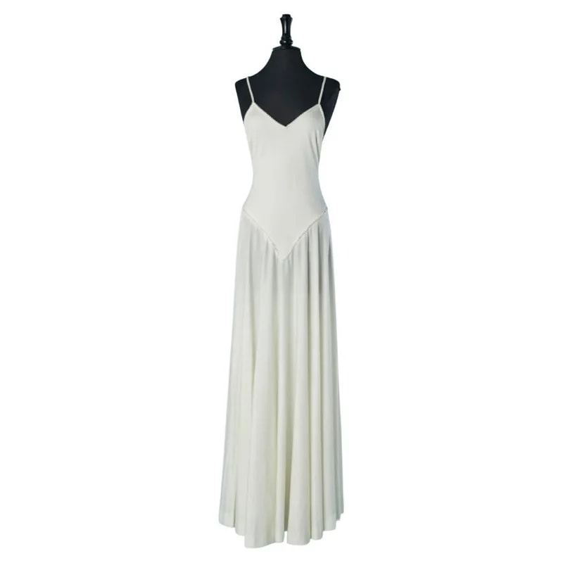 Loris Azzaro — Backless Evening Dress With Rhinestone Embellishment — Clothing — resale