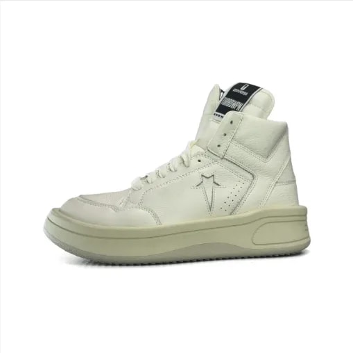 Rick Owens mid-top basketball shoes — Designer Shoe — resale