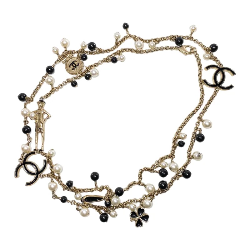 Chanel — Chanel Beaded Enamel CC Coco Long — Jewelry — resale