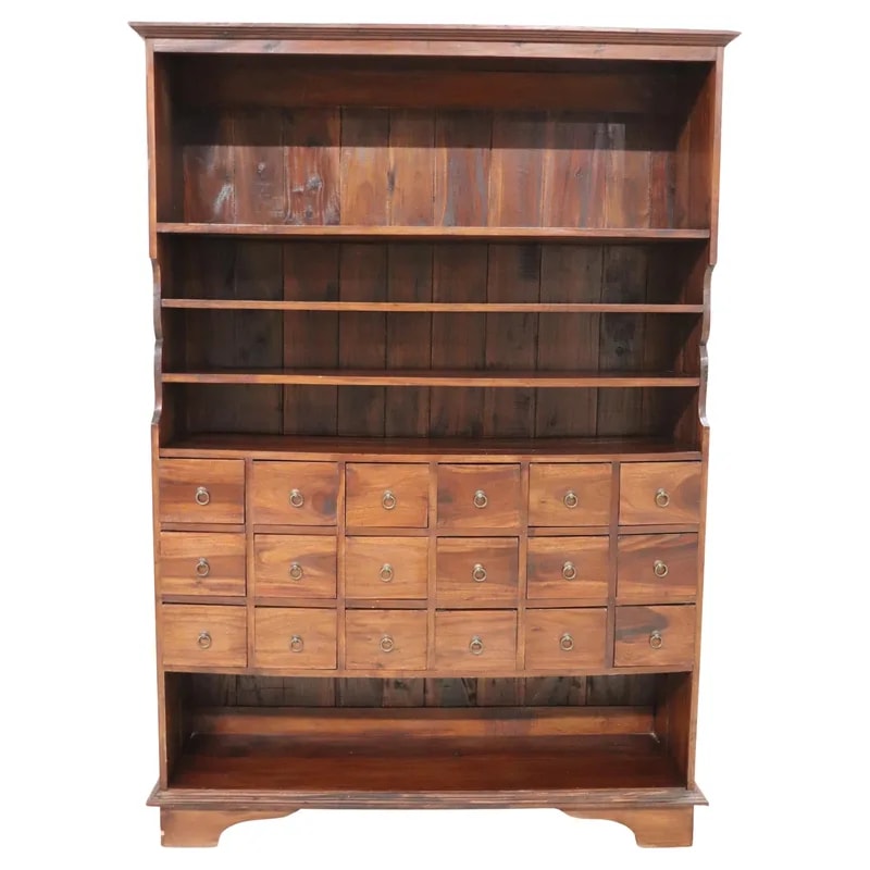 Italian Large Bookcase with 18 Drawers, Circa 1990s — Furniture — resale