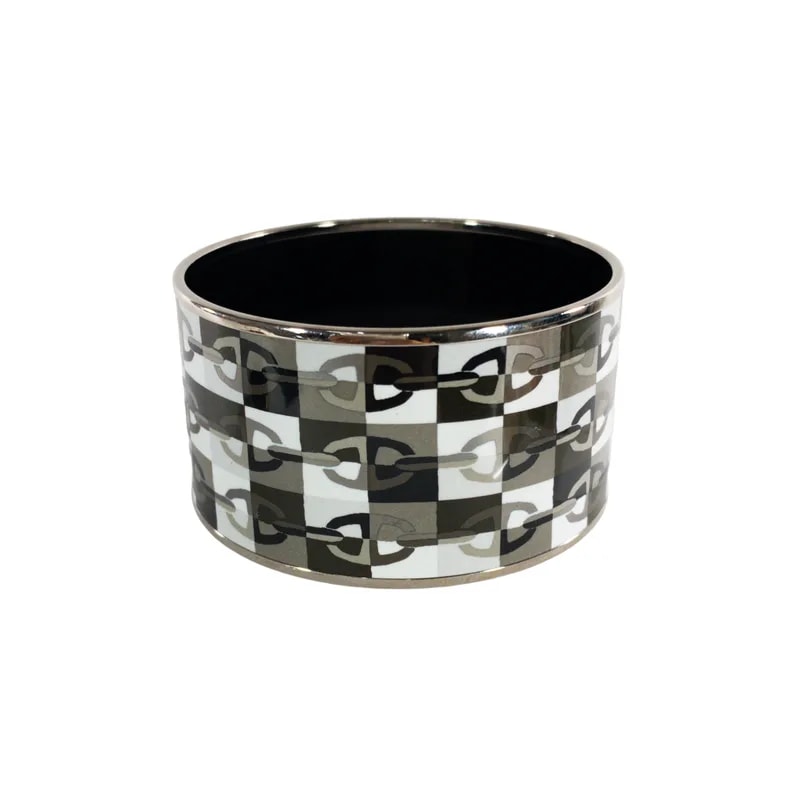Hermès — Hermes Extra-Wide and Chain D'Ancre Enamel Bangle — Jewelry — resale
