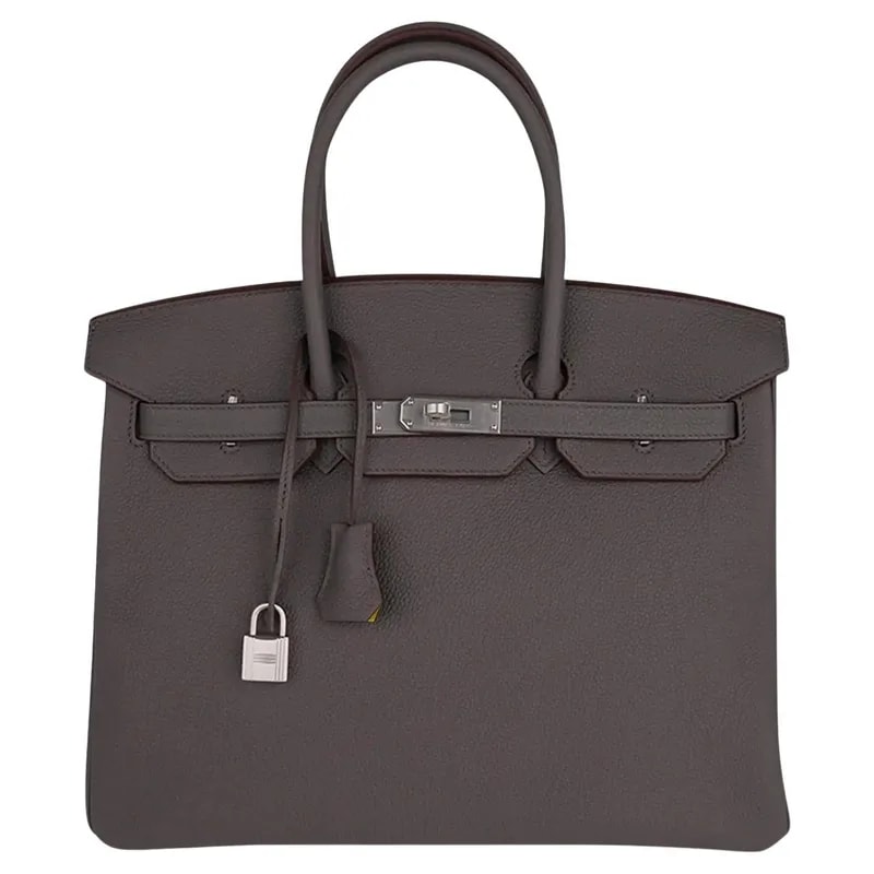 Hermès — Hermès Birkin 35 Etain With Palladium Hardware — Handbag — resale