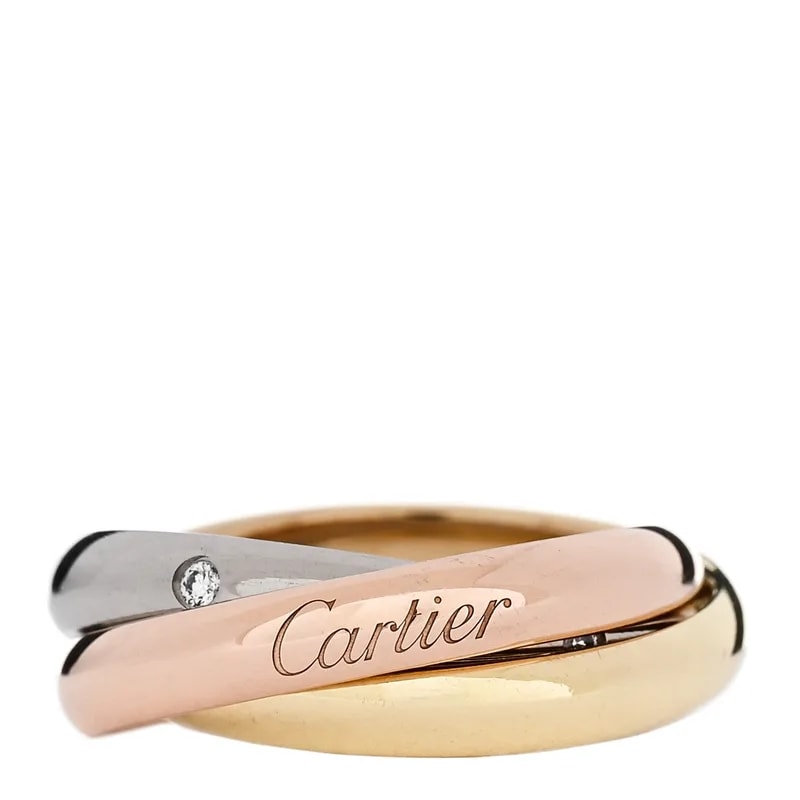 Cartier — 18K White Gold Trinity 50 5.25 — Jewelry — resale