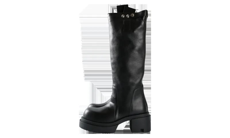 Rick Owens — Hollywood Knee Pull on Bogun Boot Wmns " RP02E4839 LOO 09 — Sneaker — resale