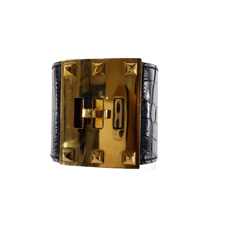 Hermès — Hermes Kelly Dog Spike Cuff GHW — Jewelry — resale