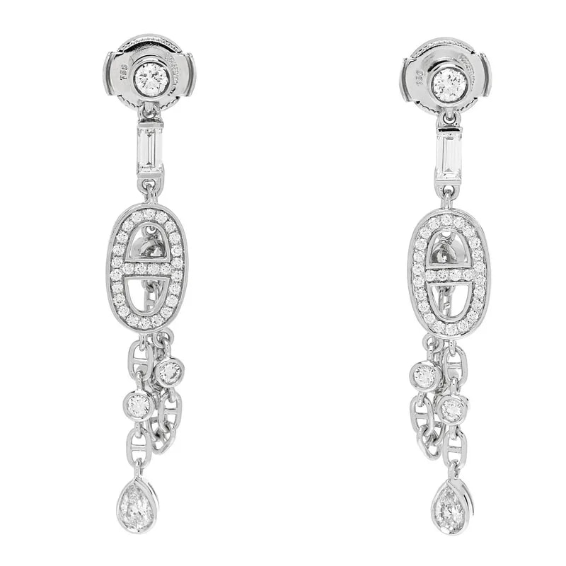 Hermès — 18K White Gold Chaine D'Ancre Chaos Fancy — Jewelry — resale