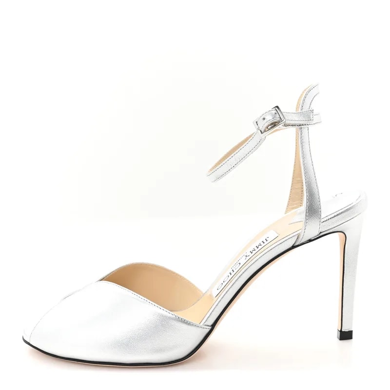 Jimmy Choo — Metallic Sacora 85 — Designer Shoe — resale