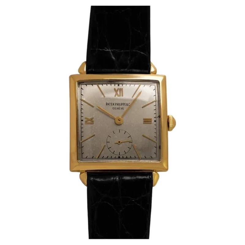 Patek Philippe — 1940s Patek Philippe Square Watch With Dog Ear Lugs 18K — Watch — resale