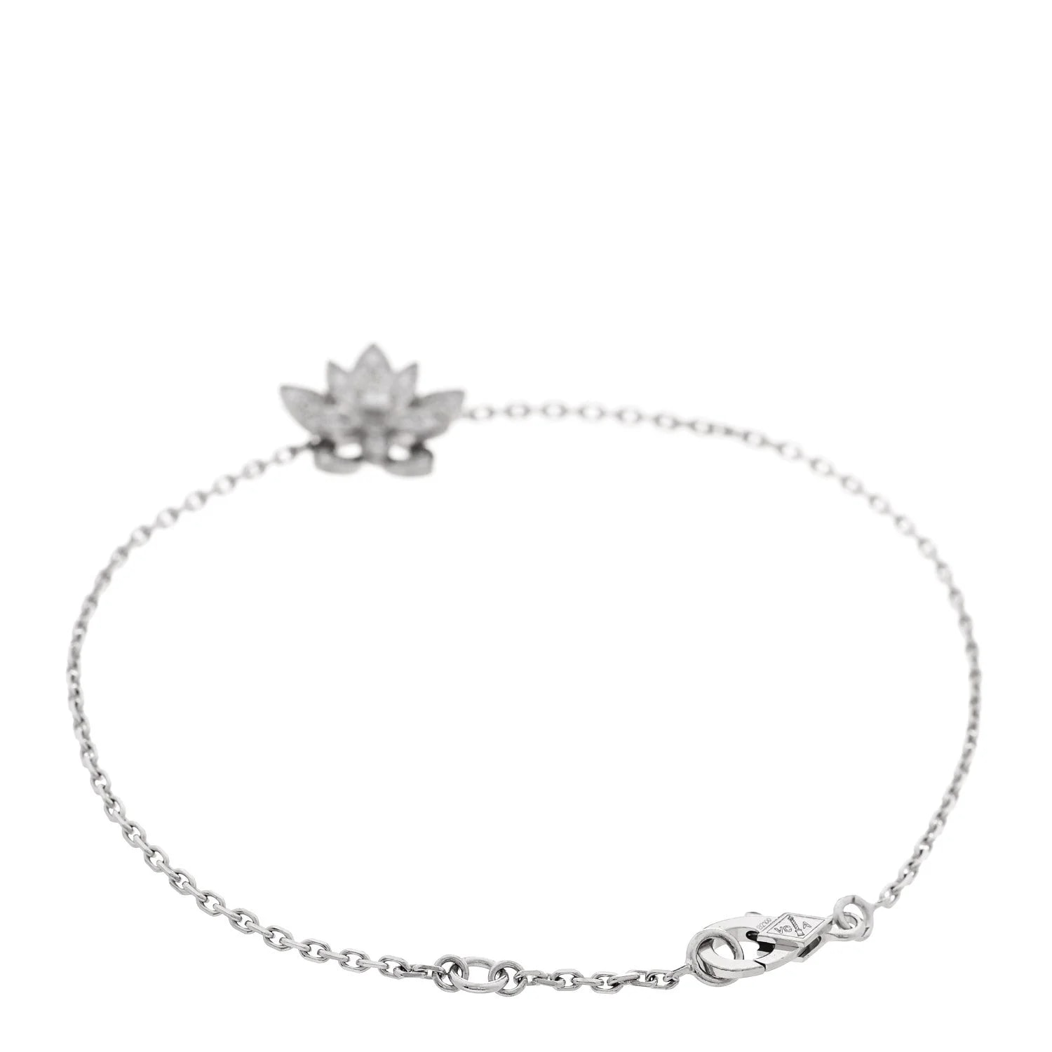 18K White Gold Mini Lotus Openwork 2