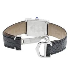 Cartier Tank Solo SM W1018255 24mm SS Silver Dial Quartz #C12507 3