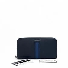 Prada Zip Around Wallet Dark (zz072826f7r) 2