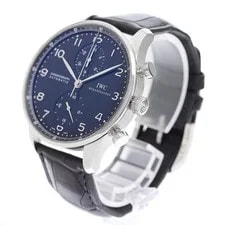 IWC Portugieser IW371438 41mm SS Black Dial Automatic #C3400 2