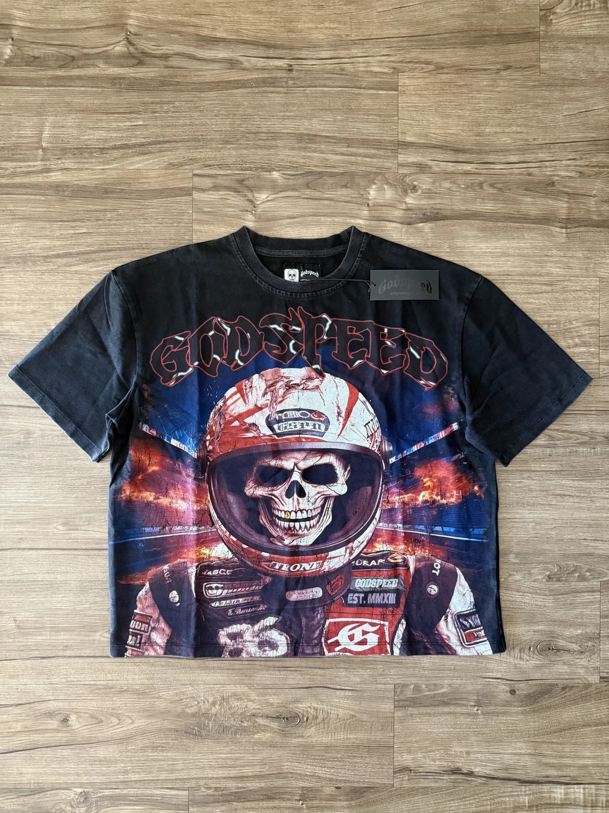 Godspeed New York Racer Goldie T-Shirt — streetwear — resale