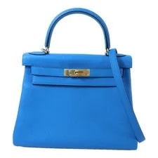 Hermès — Hermes GHW Kelly 28 2 Way Zanzibar — Handbag — resale