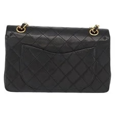 Chanel Chain Double Flap Matelasse 23 Lamb Skin CC Auth 158862SM 2