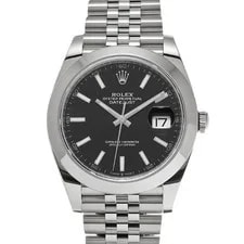 Rolex — Rolex Datejust 41 126300 41mm Stainless Steel Black #WW1041 — Watch — resale