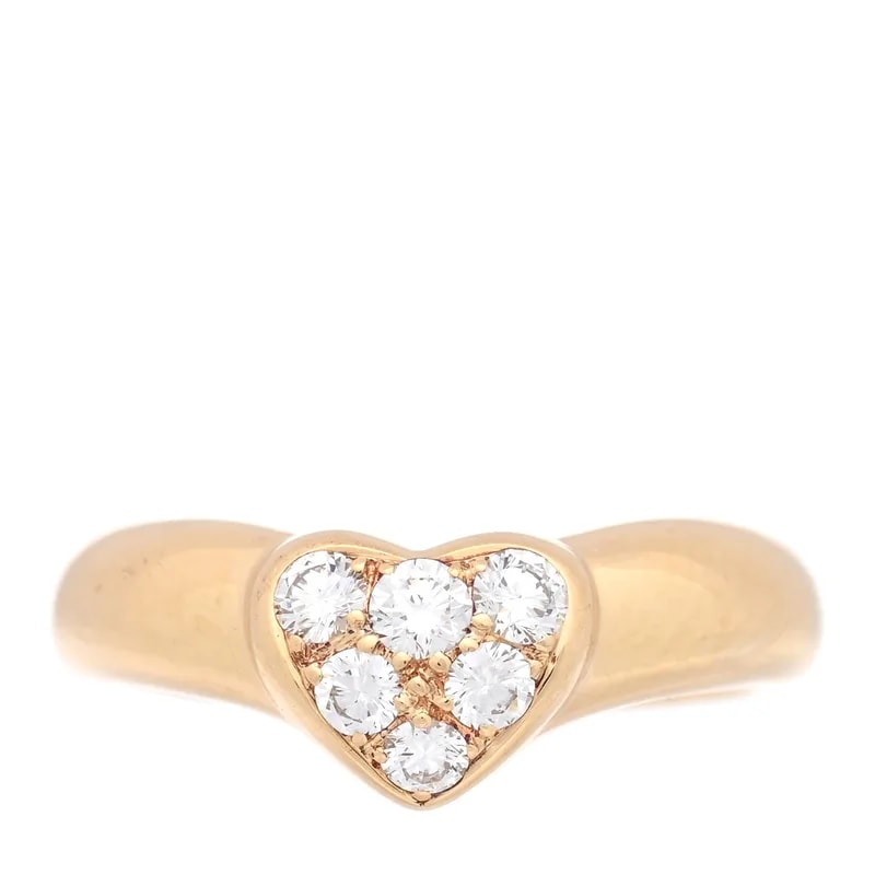 Tiffany & Co. — 18K Yellow Gold Heart Band 49 5 — Jewelry — resale