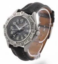 Breitling Colt Quartz - Black Dial - 38mm - Black Lizard Leather Strap - A57035 3
