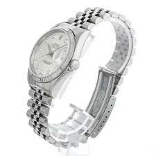 Rolex Datejust 10P Diamond 16234G Silver P Number Second Hand 2