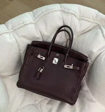 Auth Hermès Birkin 35 Cassis Top Handle 2