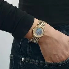 Audemars Piguet Cobra Yellow Gold Opal Diamond Dial Quartz 4