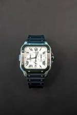 Cartier — Cartier Santos XL Automatic 43mm Black Adlc Stainless Steel WSSA0017 — Watch — resale