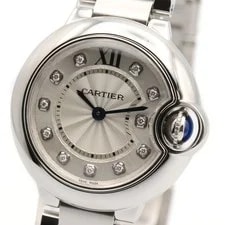 Cartier Baron Blue SM W69010Z4 Quartz Stainless Steel 3