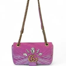 Gucci — Gucci Rhinestone Small GG Marmont (ch070426a6r) — Handbag — resale