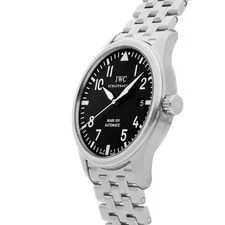 IWC Pilot's Mark XVI Steel Automatic 39mm Black Dial Bracelet IW3255-04 2