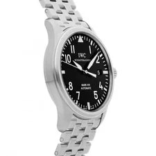 IWC Pilot's Mark XVI Steel Automatic 39mm Black Dial Bracelet IW3255-04 3