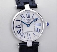 Cartier Must Vendome Opaline White Dial Silver Roman Index SM 24mm Quartz 3