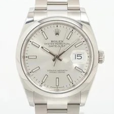 Rolex — Rolex Datejust 36 126200 SS AT Silver-Face 1 Extra Link — Watch — resale