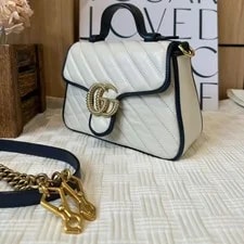 Gucci GG Marmont Torchon Mini Top Handle Crossbody 2