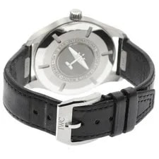 IWC Schaffhausen Pilot Mark XX IW328201 40mm SS Black Dial Leather #C187 3