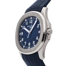 Patek Philippe Aquanaut White Gold Automatic Blue Rubber Strap 5168G-001 2