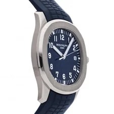 Patek Philippe Aquanaut White Gold Automatic Blue Rubber Strap 5168G-001 3